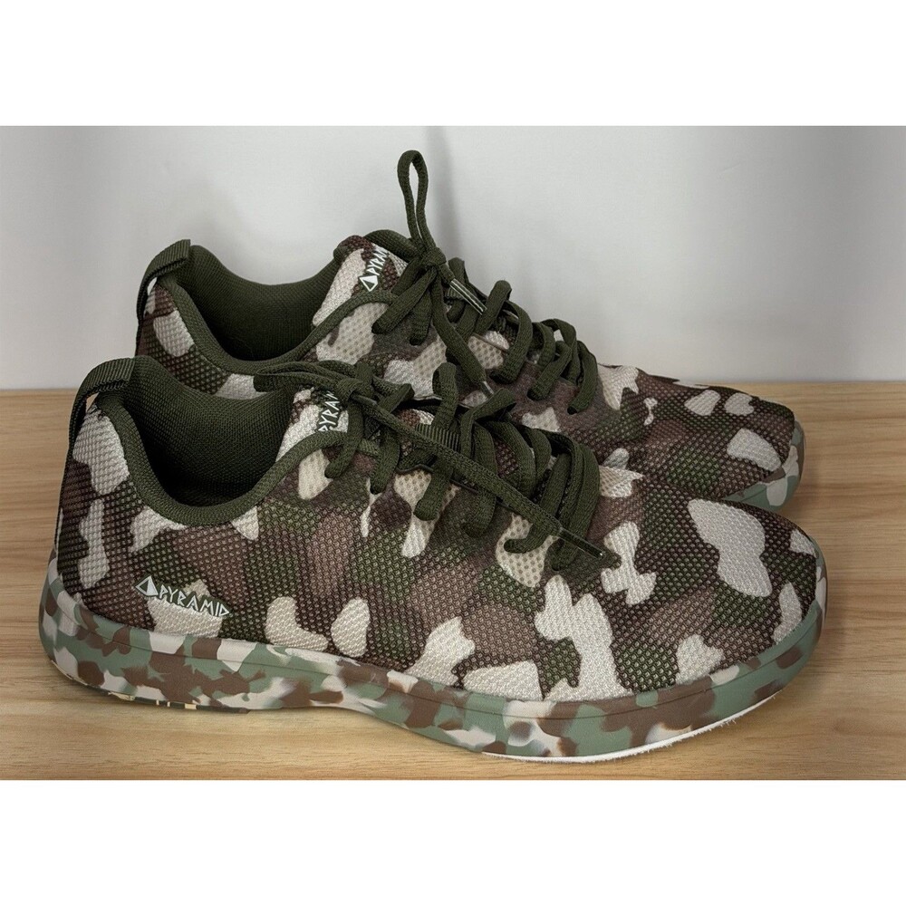 Pyramid Men's Path Lite Seamless Mesh Bowling Shoes Camo Green Brown M/7 W/8.5